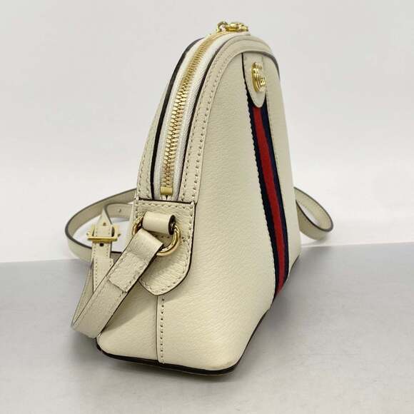 GUCCI White Leather Shoulder Bag - Picture 2 of 11